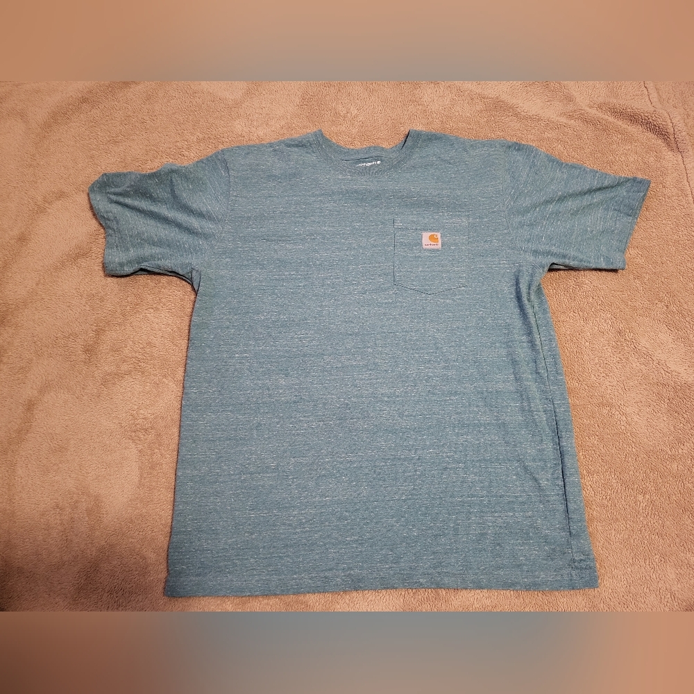 Carhartt Men's Heather Blue Short Sleeve Tee